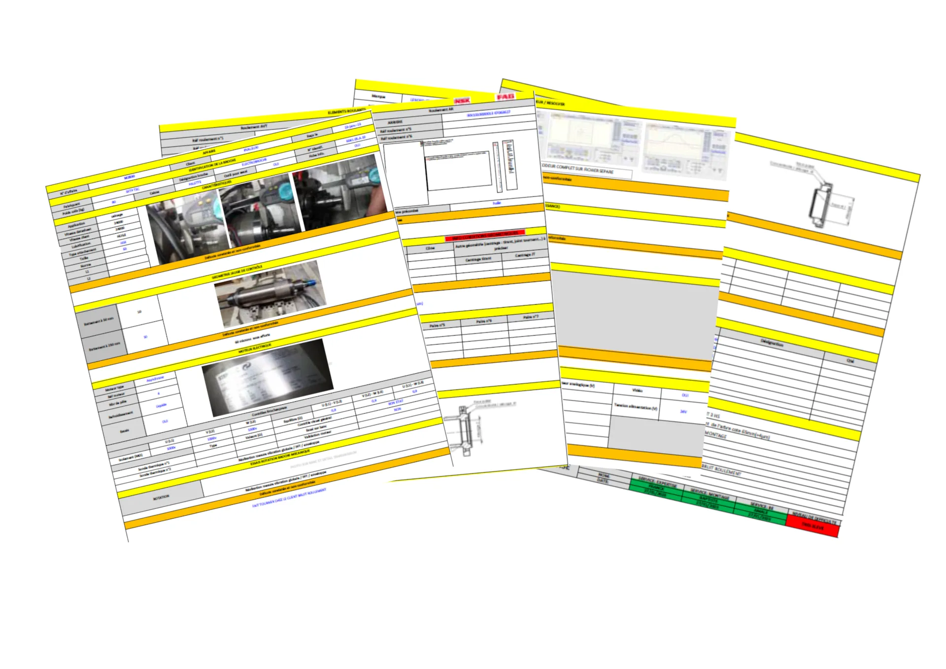 CAPM tracking sheets